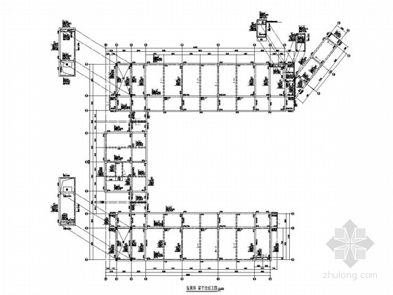 3层小学施工图资料下载-[南京]五层框架结构小学结构施工图（地下三  层）