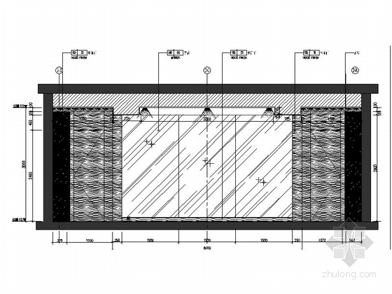 [丽江]知名工作室设计高档SPA室内设计CAD施工图（含效果图、材质图）-[丽江]知名工作室设计高档SPA室内设计立面图