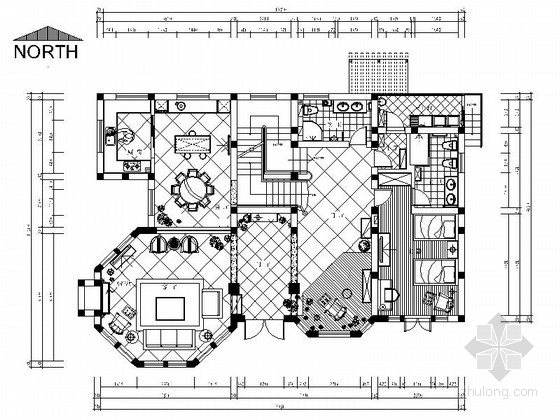 南通庭院设计资料下载-[南通]欧美风情双层别墅装修图（含效果）