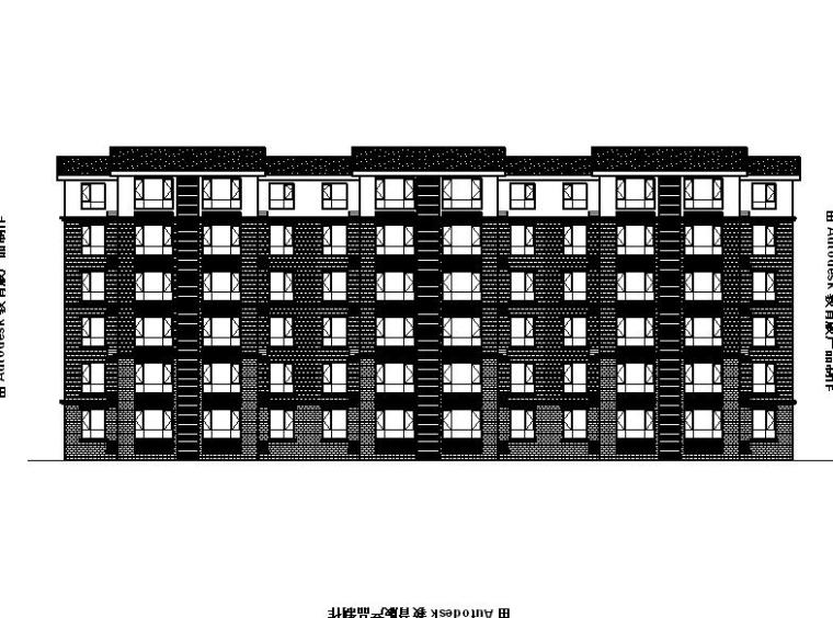 物流建筑设计施工图资料下载-[宁夏]六层砖混结构物流总部基地施工图（含办公楼及住宅建筑）