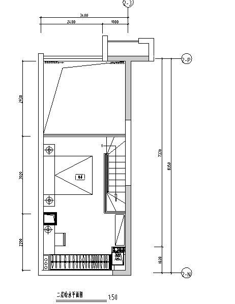 西藏某小区总平面给排水图资料下载-某小区六单元给排水施工图