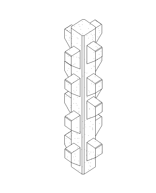 预制柱灌浆施工资料下载-预制-带多层牛腿的矩形柱