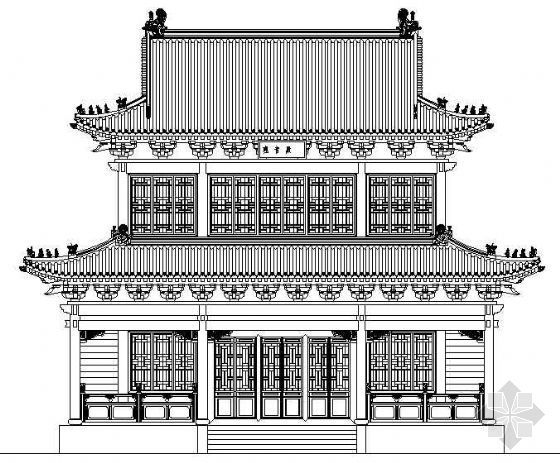 庙建筑施工图资料下载-观音殿施工图