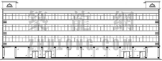 四人间宿舍设计方案资料下载-某四层宿舍楼建筑设计方案