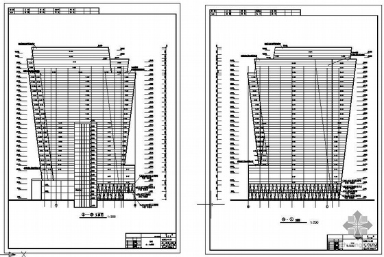 酒店建筑外观结构图资料下载-某酒店贵宾楼建筑结构图