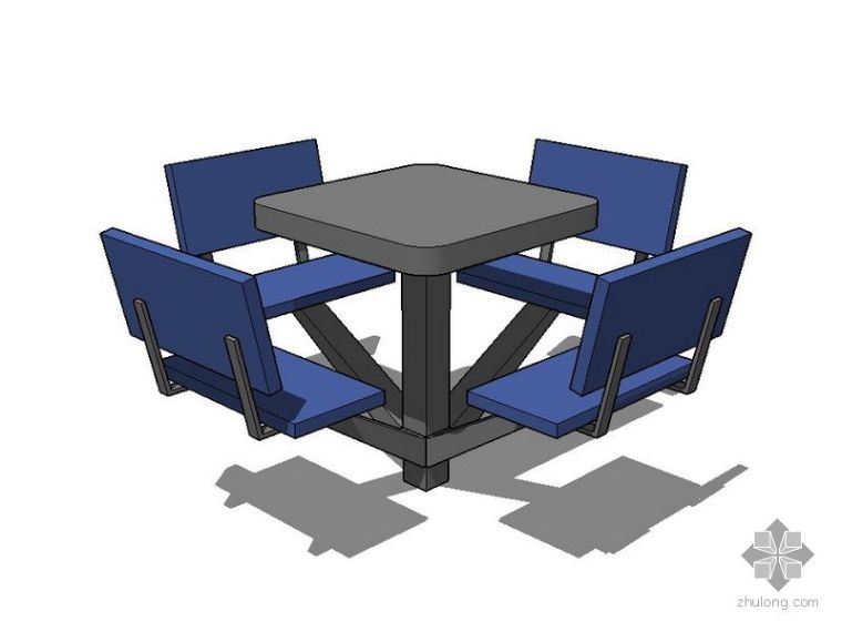 座椅室外模型资料下载-公园座椅