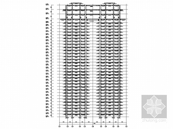 长方形二层楼资料下载-[福建]62层矩形钢管混凝土柱框架钢板混凝土剪力墙结构商住楼钢结构图（含模型）