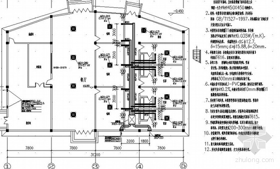 国土局建筑设计平面图资料下载-某电业局大楼空调平面图