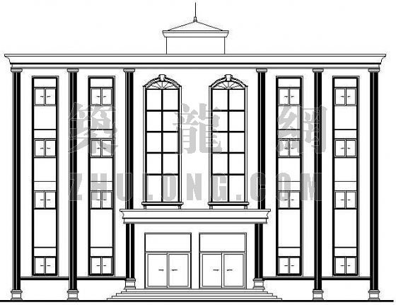 低层办公楼建筑设计资料下载-某勘探队办公楼建筑设计方案（2）