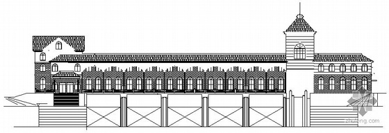 欧式檐口cad资料下载-某欧式水闸管理房建筑结构施工图