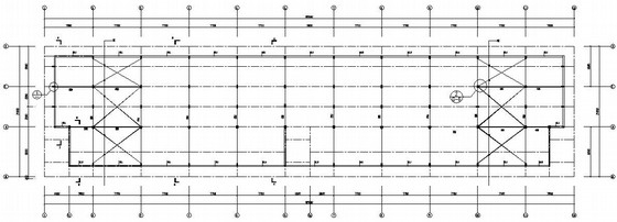 钢结构钢梁施工图资料下载-框架结构钢屋架美食街结构施工图
