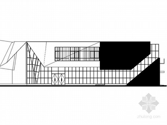 二层商业建筑CAD图纸资料下载-[天津]某花园住宅区二层商业裙房建筑施工图
