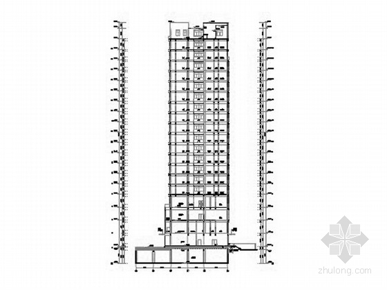 淮北某三甲医院二十层住院楼建筑施工图- 