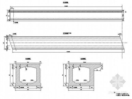 预制空心桥板施工方案资料下载-16m先张法预应力混凝土空心桥板节点设计图