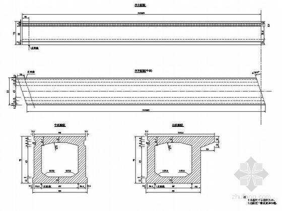 现浇混凝土桥板资料下载-16m先张法预应力混凝土空心桥板节点设计图