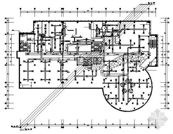 六层楼设计图资料下载-某六层综合楼空调及机房设计图