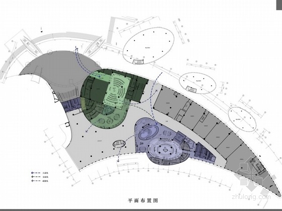 长白山贵宾接待中心资料下载-[苏州]庄重典雅文化艺术中心贵宾接待厅设计方案