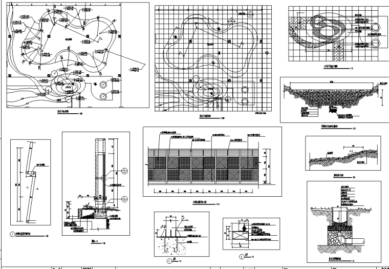 [广东]某大型花园小区全套景观施工图设计（推荐下载）-节点详图