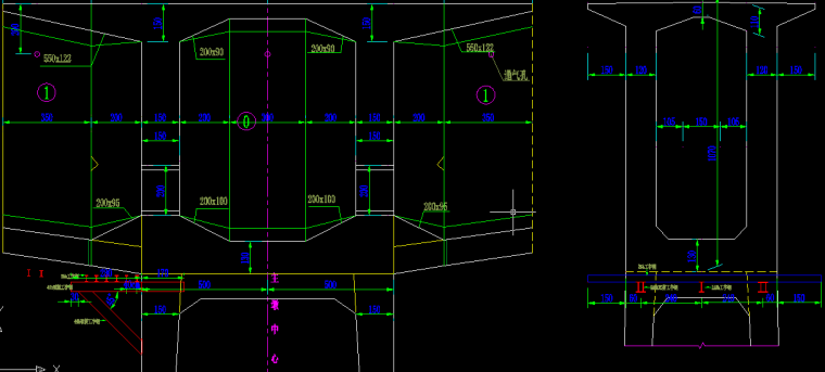 连续板桥+预应力砼连续刚构桥施工方案-0#托架计算图
