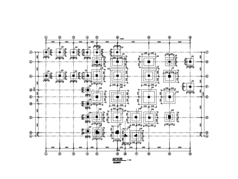 4层别墅基础图资料下载-4层独栋别墅结构设计图