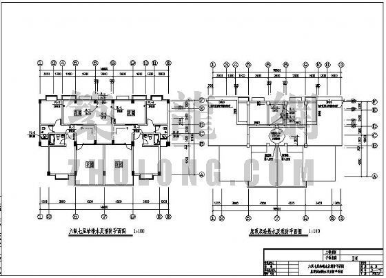 30层商住楼给排水设计图资料下载-成都某七层商住楼给排水消防设计图