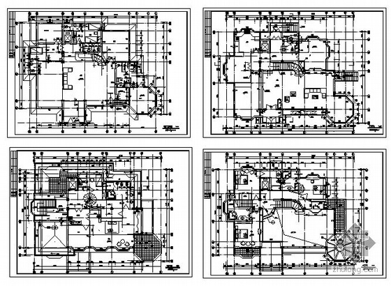 [北京国际花园]某豪华三层别墅建筑施工图-3