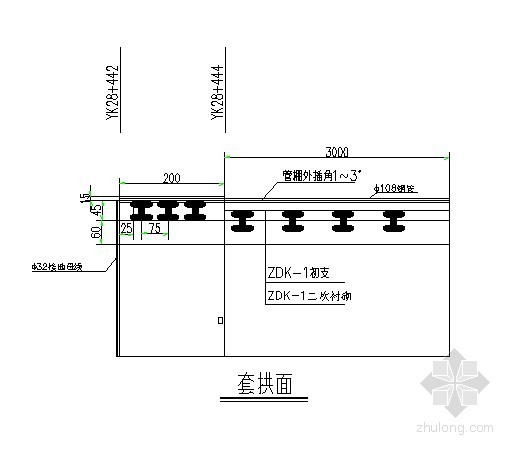 隧道大管棚套拱设计图- 