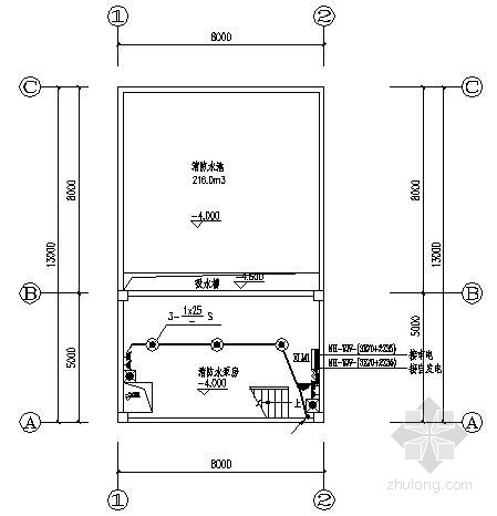消防水泵房电气设计资料下载-某消防泵房电气图纸