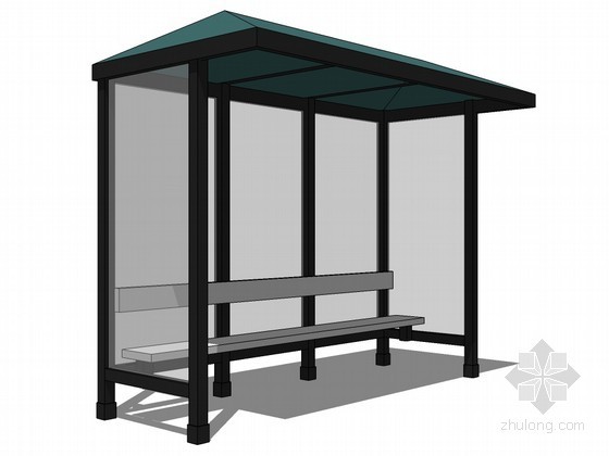 公交车站设计图片资料下载-公交车站