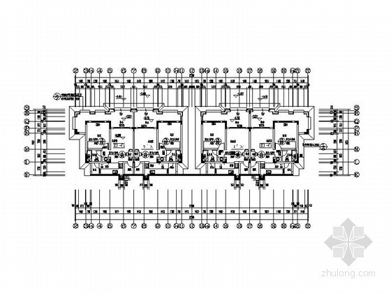 [重庆]某五层西班牙式BH型 花园洋房建筑施工图（含建筑节能模型）- 