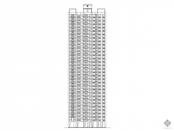 小区高层建筑施工图资料下载-[湖北]某小区高层塔式住宅建筑施工图