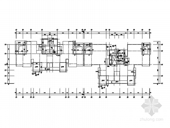 [福建]现代风格高层住宅区安置房建筑施工图（含小区所有楼栋）-现代风格高层住宅区安置房平面图