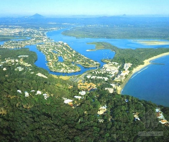 [海南]地知名地产文明国际旅游岛景观规划方案-鸟瞰图 