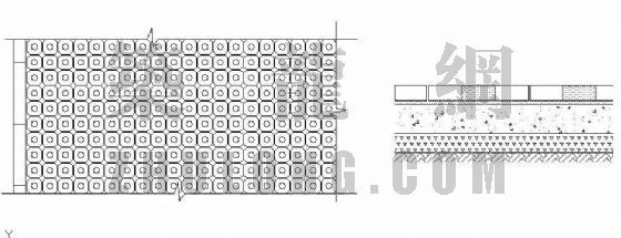 嵌草砖节点资料下载-预制嵌草砖停车场施工详图