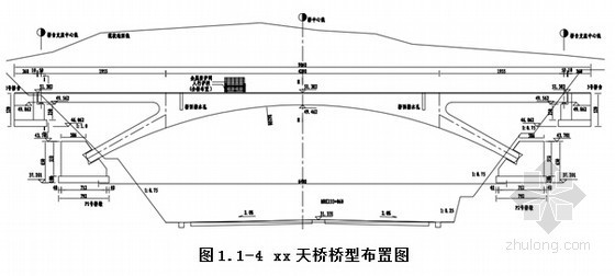 [浙江]主桥双塔整幅叠合梁斜拉桥群桩基础跨海大桥投标施工组织设计216页-天桥桥型布置图 