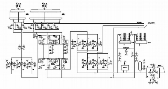 空调系统自控原理图资料下载-楼宇自控系统集中监控全套原理图