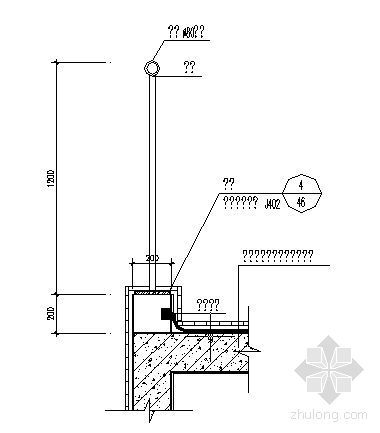 地基与基础细部作法资料下载-DY-阳台细部作法详图