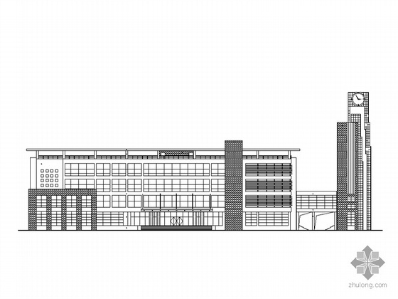 某艺术楼建筑施工设计图资料下载-[漯河]某校区行政办公楼建筑施工套图