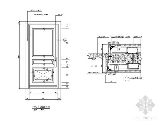 欧式门套su资料下载-欧式门石材门套详图