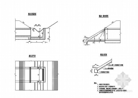水井节点详图资料下载-公路桥涵洞口工程跌水井及锥坡构造节点详图设计