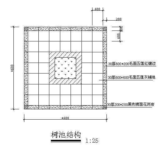 休闲景观树池cad资料下载-某休闲知名地产树池施工图