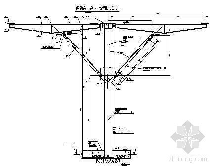 小品结构设计资料下载-伞形建筑小品钢结构施工图