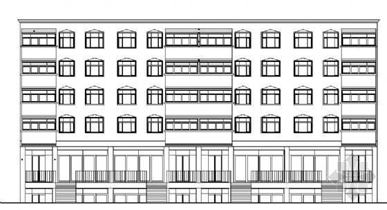 两层私人商住楼设计施工图资料下载-某六层商住楼建筑施工图