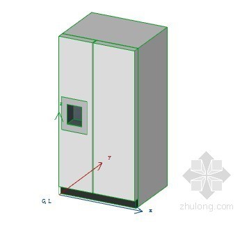 对开门冰箱开门资料下载-对开门冰箱 ArchiCAD模型