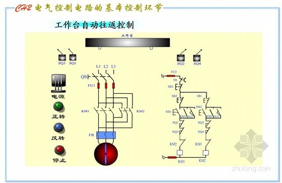 自锁电气控制电路资料下载-电气控制电路基本控制环节PPT54页