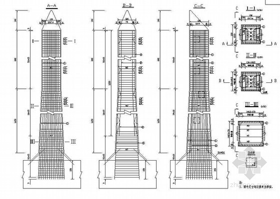 钢筋混凝土预应力板桩资料下载-104m预应力钢筋混凝土组合体系斜拉桥塔塔身钢筋构造节点详图设计