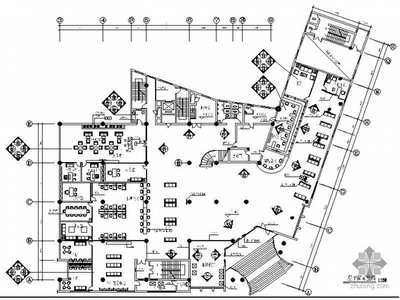 建行装修资料下载-建设银行某支行装修图