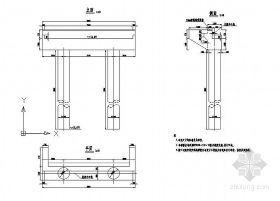 混凝土地梁节点详图资料下载-1×10米预应力混凝土空心板桥台构造节点详图设计