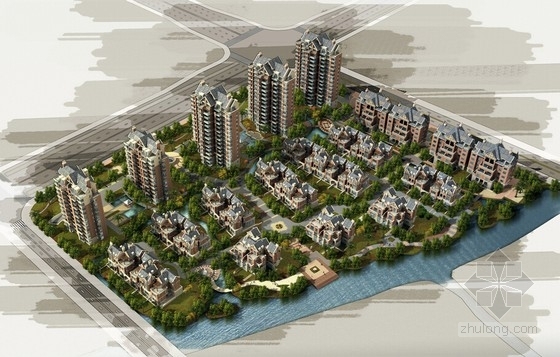 英伦风格建筑方案资料下载-[江苏]英伦风格混合型住宅区规划设计方案文本
