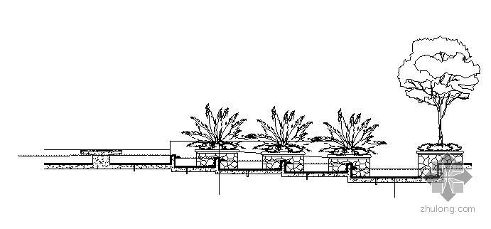 泳池水景池消防泵房大样图资料下载-组合喷泉水景施工大样图（中英文）